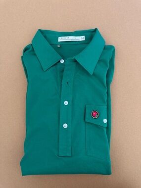 Criquet mens Green Polo size Large EUC
